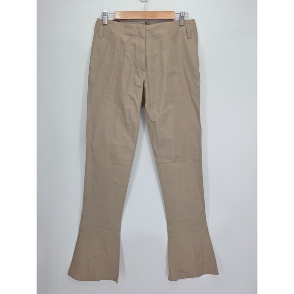 Jil Sander Pants - Jil Sander Silk Blend Bootcut Pants Beige Taupe Size IT 36 US 2 Made Italy